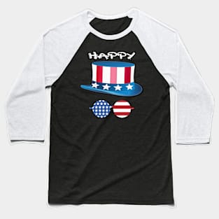 Happy 4 th of july Baseball T-Shirt